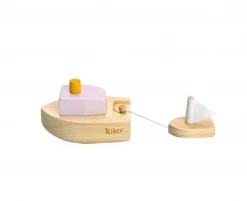 Kiko & GG Wind-up Wooden Bath Boat *New*