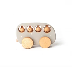 Friendly Toys Handmade Wooden Bus Toy *New*