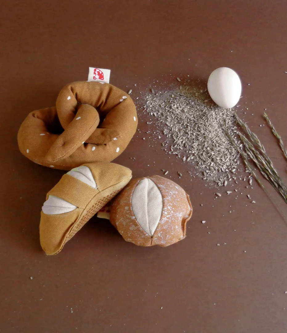 Normadot *New* Handmade Soft Bakery Bread Set 3 Normadot *New* Handmade Soft Bakery Bread Set