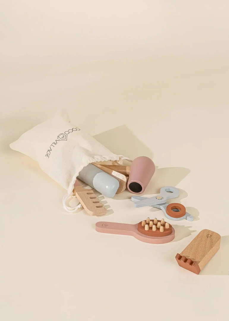 Coco Village Wooden Hair Dresser Set *New* 4 Coco Village Wooden Hair Dresser Set *New*