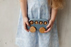 Friendly Toys Handmade Wooden Bus Toy *New*