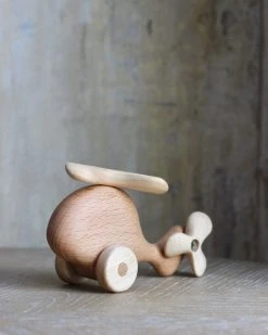 Tateplota *New* Handmade Wooden Helicopter