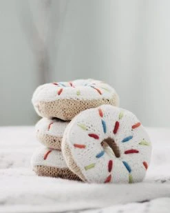 Pebble *New* Handmade Donut Rattle