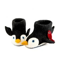 Odin Parker *New* Handmade Wool Penguin Slippers