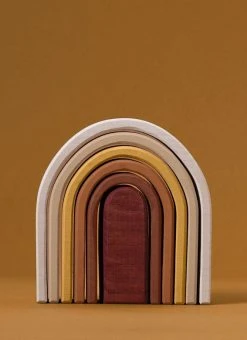 *New* Raduga Grez Handmade Wooden Oval Rainbow Stacker