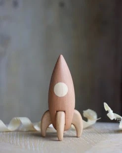 Tateplota *New* Handmade Wooden Rocket