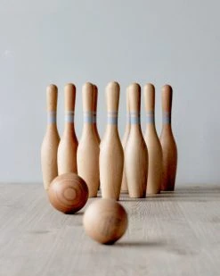 Wooden Story Wooden Bowling Set (ships In Approximately One Week) *New*