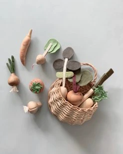 Vendor-unknown Handmade Wooden Vegetable Set