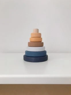 Sabo Concept Mini Wooden Pyramid Stacker - Desert Night