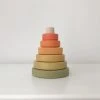 Sabo Concept *New* Mini Wooden Pyramid Stacker - Flower Meadow