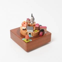 Wooderful Life Wooden Train Music Box - European Town *New*